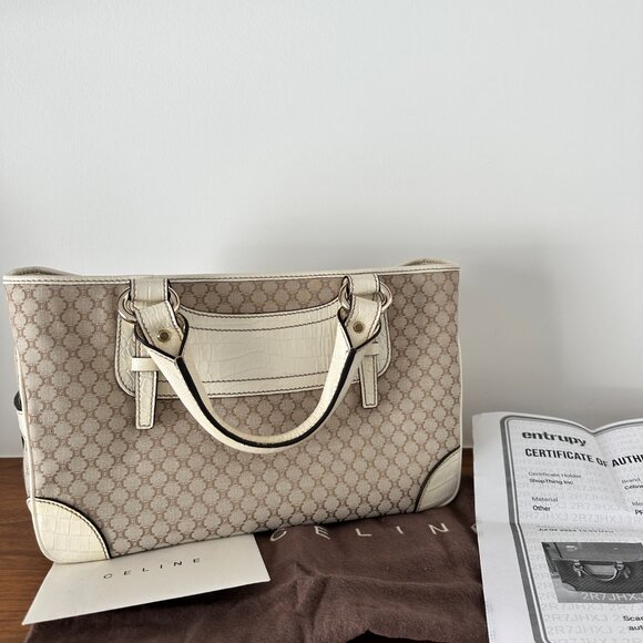 VINTAGE Celine Boogie Bag in Macadam - Picture 9 of 11